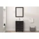 Eviva Happy  24" x 18" Transitional Espresso Bathroom Vanity with white Carrara counter-top-EVVN30-24X18ES