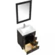 Eviva Happy  24" x 18" Transitional Espresso Bathroom Vanity with white Carrara counter-top-EVVN30-24X18ES - Image 4