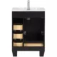 Eviva Happy  24" x 18" Transitional Espresso Bathroom Vanity with white Carrara counter-top-EVVN30-24X18ES - Image 5