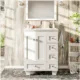 Eviva Happy  24" x 18" Transitional White Bathroom Vanity with white Carrara marble counter-top-EVVN30-24X18WH - Image 2
