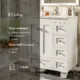 Eviva Happy  24" x 18" Transitional White Bathroom Vanity with white Carrara marble counter-top-EVVN30-24X18WH - Image 6