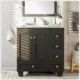 Eviva Happy  28" x 18" Transitional Espresso Bathroom Vanity with White Carrara Marble counter-top-EVVN30-28X18ES