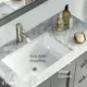 Eviva Happy  28" x 18" Transitional Grey Bathroom Vanity with White Carrara Marble counter-top-EVVN30-28X18GR - Image 5