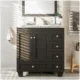 Eviva Happy  30" x 18" Transitional Espresso Bathroom Vanity with White Carrara Marble counter-Top-EVVN30-30X18ES