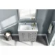 Eviva Happy  30" x 18" Transitional Grey Bathroom Vanity with White Carrara marble Counter-top-EVVN30-30X18GR - Image 3