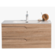 Eviva Joy 39" Maple Wall Mount Bathroom Vanity with White Integrated Top -EVVN23-39MP-WM