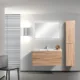 Eviva Joy 39" Maple Wall Mount Bathroom Vanity with White Integrated Top -EVVN23-39MP-WM - Image 2