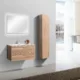 Eviva Joy 39" Maple Wall Mount Bathroom Vanity with White Integrated Top -EVVN23-39MP-WM - Image 4