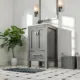 Eviva London 20" x 18" Gray Transitional Bathroom Vanity with White Carrara Top-TVN414-20X18GR - Image 5