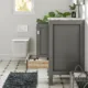 Eviva London 20" x 18" Gray Transitional Bathroom Vanity with White Carrara Top-TVN414-20X18GR - Image 6