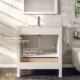 Eviva London 24" x 18" White Transitional Bathroom Vanity with White Carrara Top-TVN414-24x18WH - Image 5