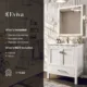 Eviva London 24" x 18" White Transitional Bathroom Vanity with White Carrara Top-TVN414-24x18WH - Image 6