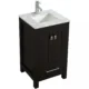Eviva London 30" x 18" Espresso Transitional Bathroom Vanity with White Carrara Top-TVN414-30X18ES - Image 2