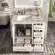 Eviva London 36" x 18" White Transitional Bathroom Vanity with White Carrara Top-TVN414-36X18WH - Image 3