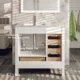 Eviva London 36" x 18" White Transitional Bathroom Vanity with White Carrara Top-TVN414-36X18WH - Image 6