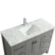 Eviva London 42" x 18" Gray Transitional Bathroom Vanity with White Carrara Top-TVN414-42X18GR - Image 8