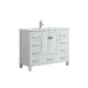 Eviva London 48" x 18" White Transitional Bathroom Vanity with White Carrara Top-TVN414-48X18WH - Image 3