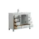 Eviva London 48" x 18" White Transitional Bathroom Vanity with White Carrara Top-TVN414-48X18WH - Image 4