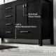 Eviva London 60" x 18" Espresso Transitional Double Sink Bathroom Vanity with White Carrara Top-TVN414-60X18ES - Image 5