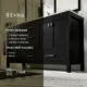 Eviva London 60" x 18" Espresso Transitional Double Sink Bathroom Vanity with White Carrara Top-TVN414-60X18ES - Image 7