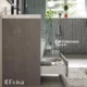 Eviva Lugano 24" Cement Gray Modern Bathroom Vanity with White Integrated Top-EVVN600-8-24CGR