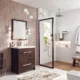Eviva Lugano 24" Rosewood Modern Bathroom Vanity with White Integrated Top-EVVN600-8-24RSWD - Image 2