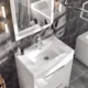 Eviva Lugano 24" White Modern Bathroom Vanity with White Integrated Top-EVVN600-8-24WH - Image 4