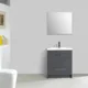 Eviva Lugano 30" Gray Modern Bathroom Vanity with White Integrated Top-EVVN750-8-30GR - Image 2