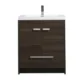 Eviva Lugano 30" Gray Oak Modern Bathroom Vanity with White Integrated Top-EVVN750-8-30GOK
