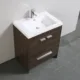 Eviva Lugano 30" Gray Oak Modern Bathroom Vanity with White Integrated Top-EVVN750-8-30GOK - Image 3
