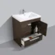 Eviva Lugano 30" Gray Oak Modern Bathroom Vanity with White Integrated Top-EVVN750-8-30GOK - Image 4