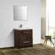 Eviva Lugano 30" Rosewood Modern Bathroom Vanity with White Integrated Top-EVVN750-8-30RSWD - Image 2
