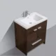 Eviva Lugano 30" Rosewood Modern Bathroom Vanity with White Integrated Top-EVVN750-8-30RSWD - Image 3