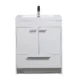 Eviva Lugano 30" White Modern Bathroom Vanity with White Integrated Top-EVVN750-8-30WH