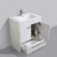 Eviva Lugano 30" White Modern Bathroom Vanity with White Integrated Top-EVVN750-8-30WH - Image 3