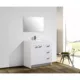 Eviva Lugano 36" White Modern Bathroom Vanity with White Integrated Top-EVVN900-8-36WH - Image 2