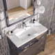 Eviva Lugano 36" Gray Modern Bathroom Vanity with White Integrated Top-EVVN900-8-36GR - Image 5