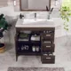 Eviva Lugano 36" Gray Oak Modern Bathroom Vanity with White Integrated Top-EVVN900-8-36GOK - Image 4