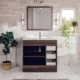 Eviva Lugano 36" Gray Oak Modern Bathroom Vanity with White Integrated Top-EVVN900-8-36GOK - Image 6