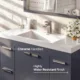 Eviva Lugano 48" Gray Modern Bathroom Vanity with White Integrated Top-EVVN1200-8-48GR - Image 3