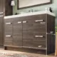 Eviva Lugano 48" Gray Oak Modern Bathroom Vanity with White Integrated Top-EVVN1200-8-48GOK - Image 2