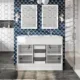 Eviva Lugano 48" White Modern Double Sink Bathroom Vanity with White Integrated Top-EVVN12-8-48WH-DS - Image 6
