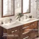 Eviva Lugano 60" Rosewood Modern Double Sink Bathroom Vanity with White Integrated Top-EVVN1500-8-60RSWD - Image 3