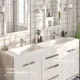 Eviva Lugano 60" White Modern Double Sink Bathroom Vanity with White Integrated Top-EVVN1500-8-60WH - Image 5