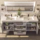 Eviva Lugano 72" Cement Gray Modern Double Sink Bathroom Vanity with White Integrated Top-EVVN1700-8-72CGR - Image 2