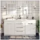 Eviva Lugano 72" White Modern Double Sink Bathroom Vanity with White Integrated Top-EVVN1700-8-72WH