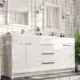 Eviva Lugano 72" White Modern Double Sink Bathroom Vanity with White Integrated Top-EVVN1700-8-72WH - Image 2