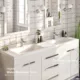Eviva Lugano 72" White Modern Double Sink Bathroom Vanity with White Integrated Top-EVVN1700-8-72WH - Image 4