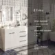 Eviva Lugano 72" White Modern Double Sink Bathroom Vanity with White Integrated Top-EVVN1700-8-72WH - Image 7