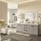 Eviva Lugano 84" Cement Gray Modern Double Sink Bathroom Vanity with White Integrated Top-EVVN1900-8-84CGR - Image 2
